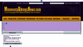 What Minnesotavikingsnews.com website looked like in 2018 (5 years ago)