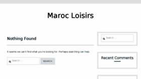 What Maroc-loisirs.com website looked like in 2018 (6 years ago)
