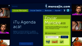 What Mensajin.com website looked like in 2018 (6 years ago)