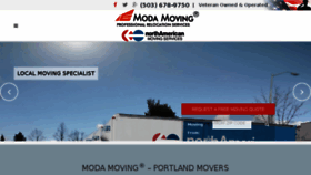 What Modamoving.com website looked like in 2018 (6 years ago)