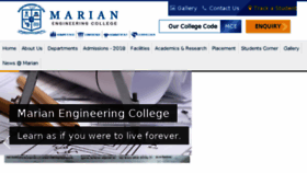 What Marian.ac.in website looked like in 2018 (5 years ago)