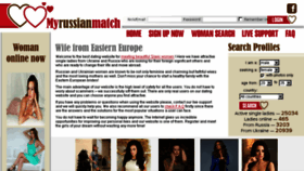 What Myrussianmatch.com website looked like in 2018 (5 years ago)