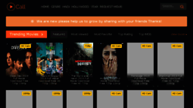 What Moviescall.com website looked like in 2018 (6 years ago)