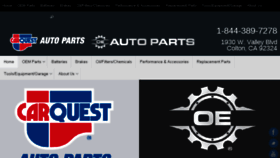 What Mossbrosautoparts.com website looked like in 2018 (5 years ago)
