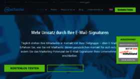 What Mailtastic.de website looked like in 2018 (6 years ago)