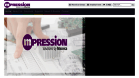What M-pression.com website looked like in 2018 (5 years ago)