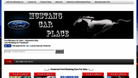 What Mustangcarplace.com website looked like in 2018 (6 years ago)
