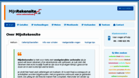 What Mijnrekensite.nl website looked like in 2018 (6 years ago)
