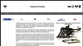 What Medievalwarfare.info website looked like in 2018 (6 years ago)
