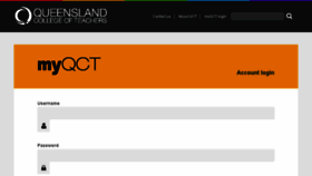 What My.qct.edu.au website looked like in 2018 (6 years ago)
