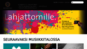 What Musiikkitalo.fi website looked like in 2018 (6 years ago)