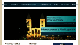 What Medjugorje.sk website looked like in 2018 (5 years ago)