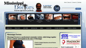 What Mississippidoctors.com website looked like in 2018 (5 years ago)
