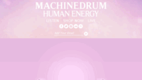 What Machinedrum.net website looked like in 2018 (6 years ago)