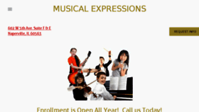What Musicalexpressions.net website looked like in 2018 (6 years ago)