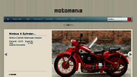 What Motomania.at website looked like in 2018 (6 years ago)