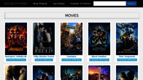 What Movies24free.net website looked like in 2018 (6 years ago)