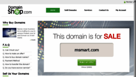 What Msmart.com website looked like in 2018 (6 years ago)