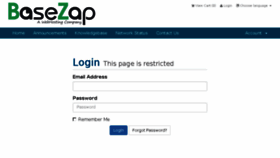 What My.basezap.com website looked like in 2018 (6 years ago)