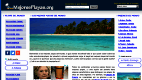 What Mejoresplayas.org website looked like in 2018 (6 years ago)