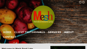 What Meshfoodlabs.com website looked like in 2018 (6 years ago)