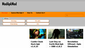 What Modapkmod.com website looked like in 2018 (5 years ago)