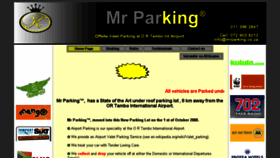 What Mrparking.co.za website looked like in 2018 (6 years ago)