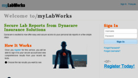 What Mylabworks.com website looked like in 2018 (5 years ago)