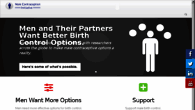 What Malecontraceptive.org website looked like in 2018 (6 years ago)