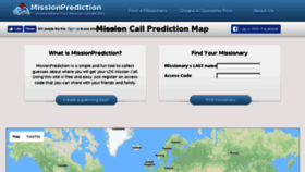 What Missionprediction.com website looked like in 2018 (6 years ago)
