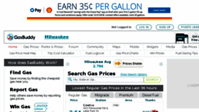 What Milwaukeegasprices.com website looked like in 2018 (6 years ago)
