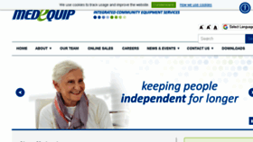 What Medequip-uk.com website looked like in 2018 (6 years ago)