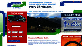 What Morzineshuttle.com website looked like in 2018 (6 years ago)