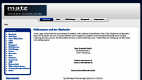 What Matz-autoteile.de website looked like in 2018 (5 years ago)