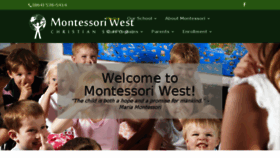 What Montessoriwestchristianschool.com website looked like in 2018 (6 years ago)