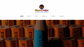 What Meyercreative.com website looked like in 2018 (6 years ago)