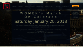 What Marchoncolorado.org website looked like in 2018 (6 years ago)