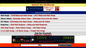 What Mirchiking.com website looked like in 2018 (5 years ago)
