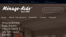 What Menageaide.com website looked like in 2018 (6 years ago)