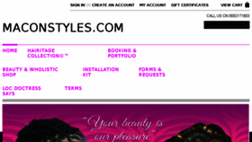 What Maconstyles.com website looked like in 2018 (6 years ago)