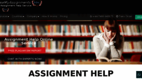 What Makemyassignments.com website looked like in 2018 (5 years ago)