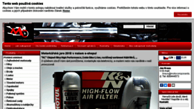What Motocomponents.cz website looked like in 2018 (6 years ago)