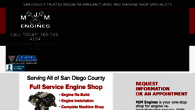What Mjmengines.com website looked like in 2018 (5 years ago)