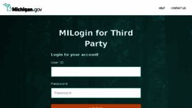 What Milogintp.michigan.gov website looked like in 2018 (5 years ago)