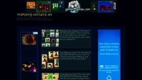 What Mahjong-solitaire.ws website looked like in 2018 (6 years ago)