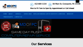 What Mdofpc.com website looked like in 2018 (6 years ago)
