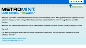 What Metromint.com website looked like in 2018 (6 years ago)