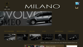 What Milano.nl website looked like in 2018 (5 years ago)