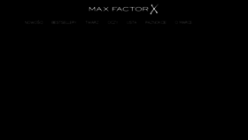 What Maxfactor.pl website looked like in 2018 (6 years ago)