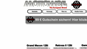 What Motowell.de website looked like in 2018 (5 years ago)